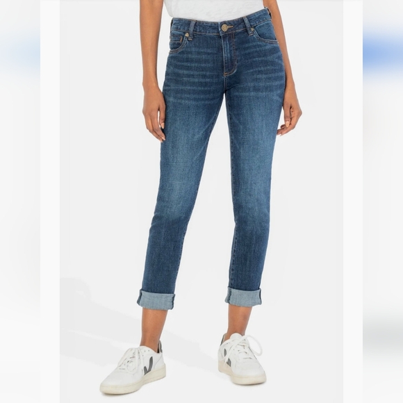 Kut From the Kloth Kay Boyfriend Straight Leg Jeans Size 12 - Picture 10 of 10